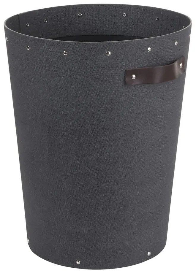 Čierny kancelársky odpadkový kôš Aries Canvas Paper Laminate – Bigso