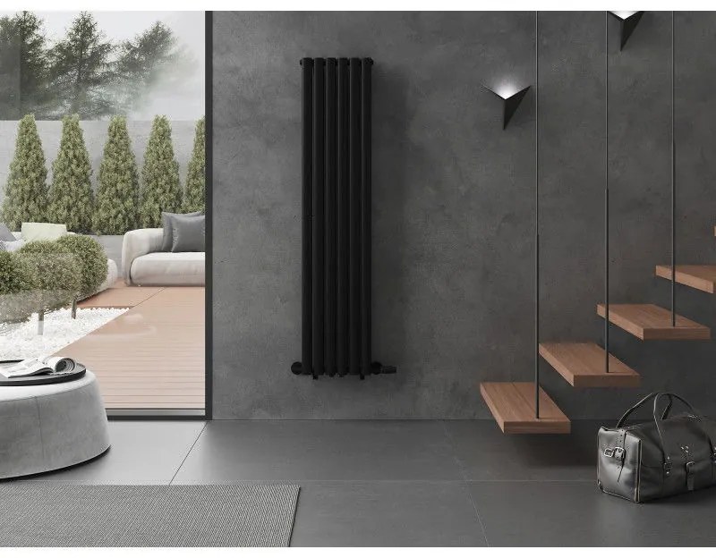 Mexen Dallas, vykurovacie teleso 1600 x 360 mm, 1039 W, čierna, W214-1600-360-00-70