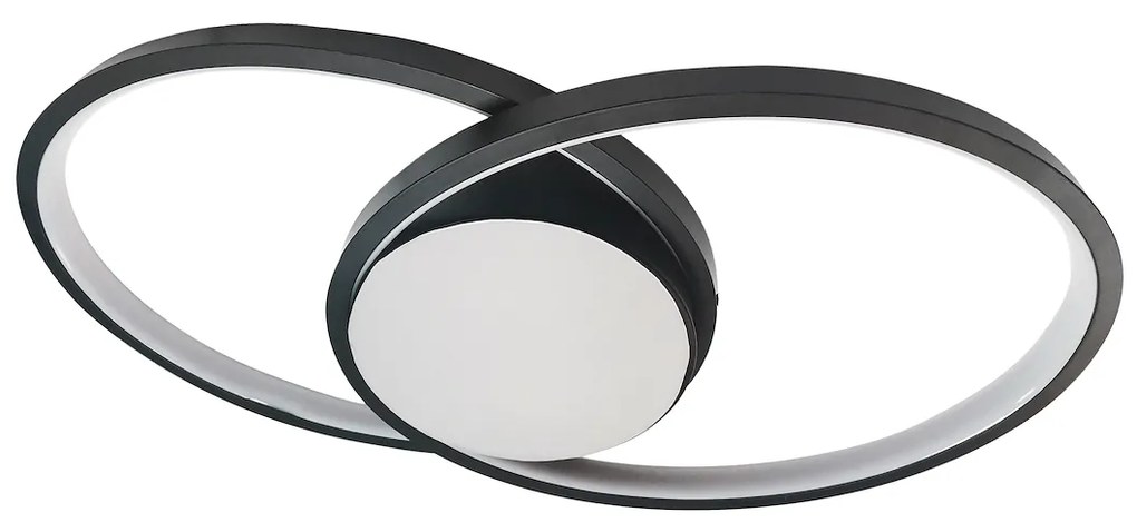 Stropné LED svietidlo Focus, 2x LED 40w, 4000k, b