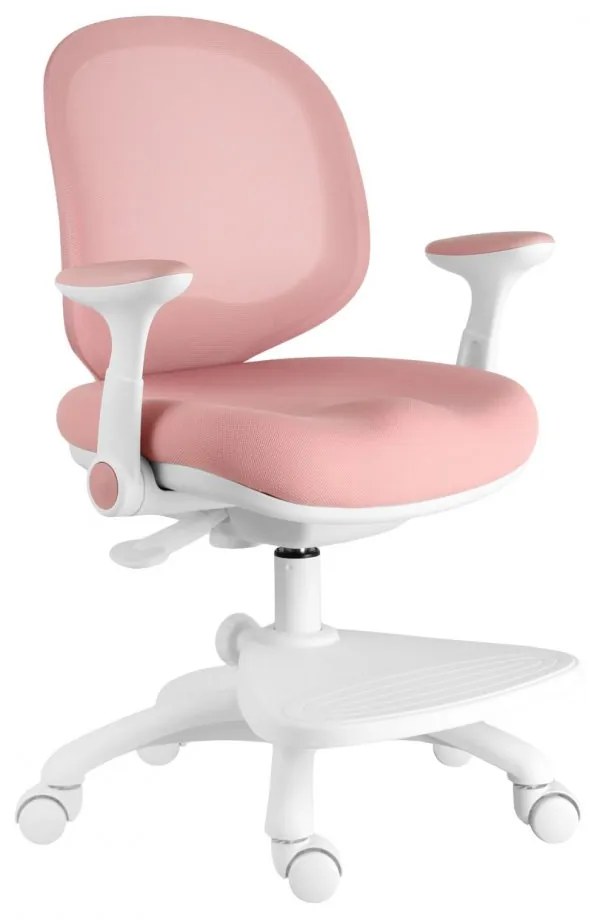 Detská rastúca stolička Neoseat KIDDY ONE — látka, ružová