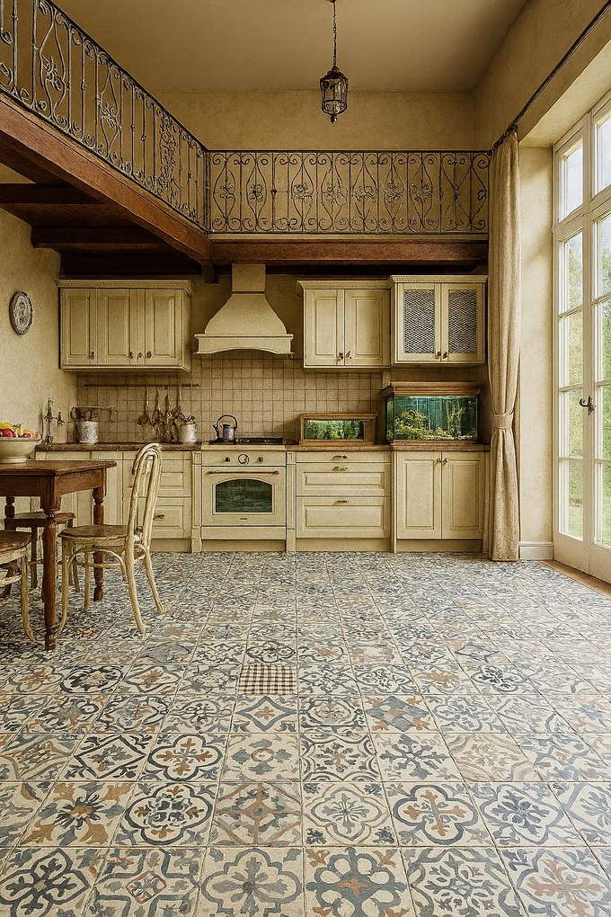 Beaulieu International Group, PVC podlaha - lino Livitex Retro 2793, na mieru, šíře 3m,4m, viacfarebná, filc, chodba / predsieň