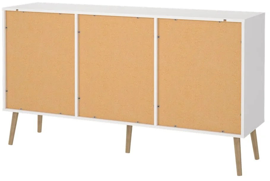 Biela nízka komoda 149x82 cm Bodo – Tvilum