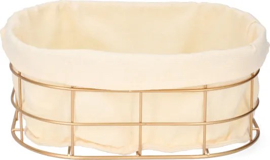 Košík DUNCAN zlatý 810256