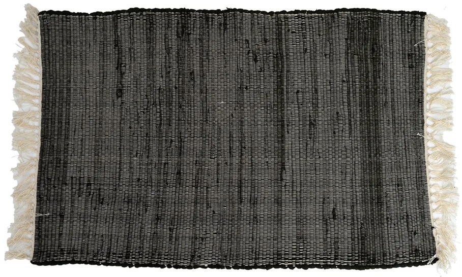 Koberec RENSKE 60x90 cm, čierny/žíhaný