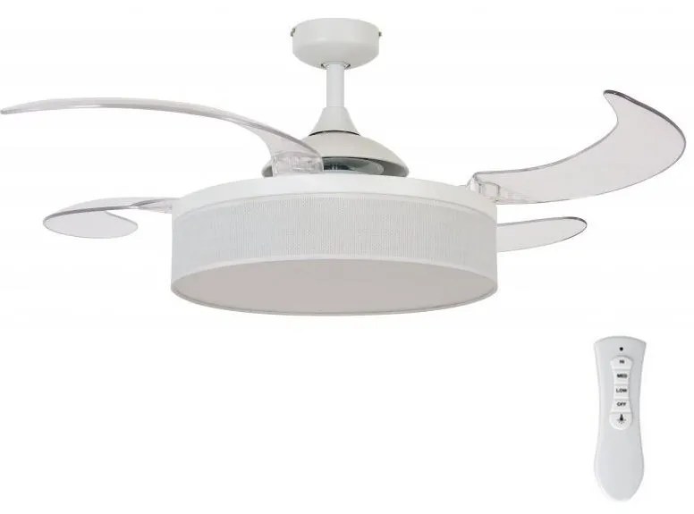 Fanaway 511030 - LED Stropný ventilátor FRASER 3xE27/20W/230V biela + DO FAN00221