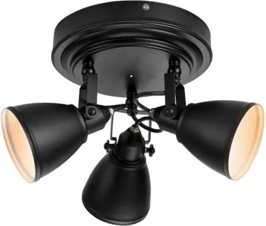 Markslöjd 108081 -Kúpeľňové bodové svietidlo FJÄLLBACKA 3xG9/20W/230V IP44 čierna