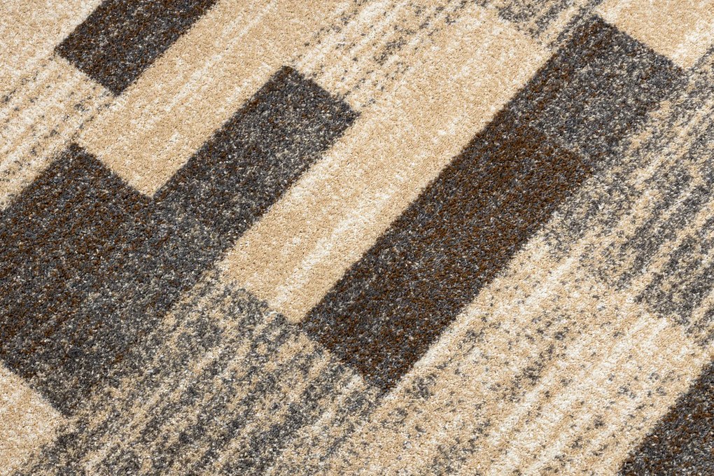 Behúň KARMEL Dosky sivo - hnedý