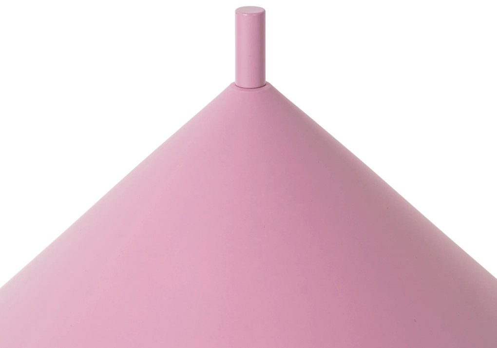 Dizajnová stolová lampa ružová - Triangolo