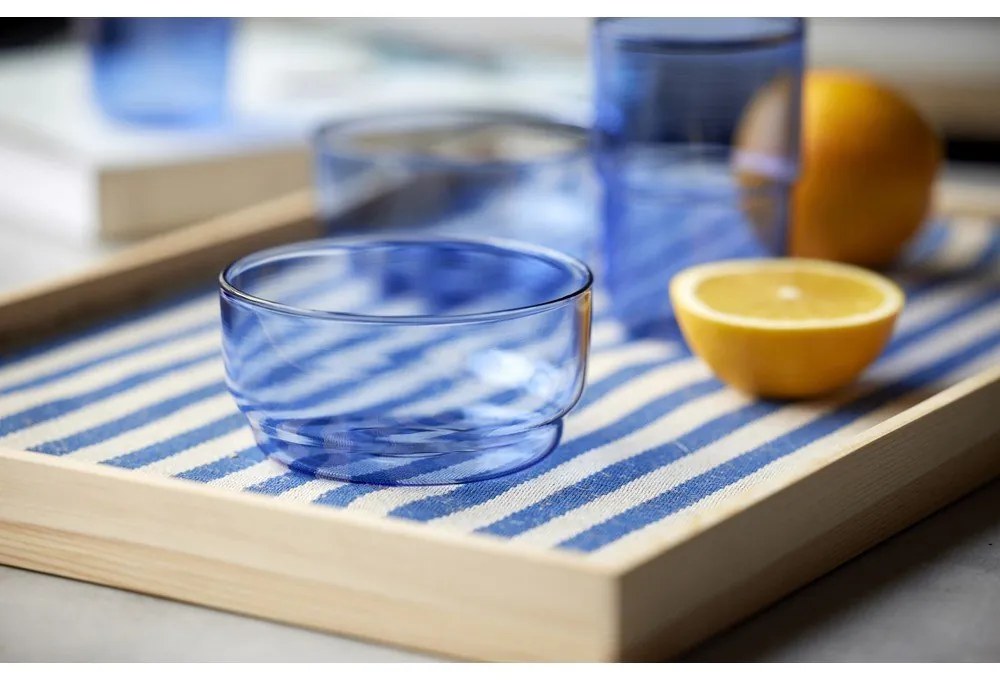 Modré sklenené misky v súprave 2 ks 500 ml Torino – Lyngby Glas