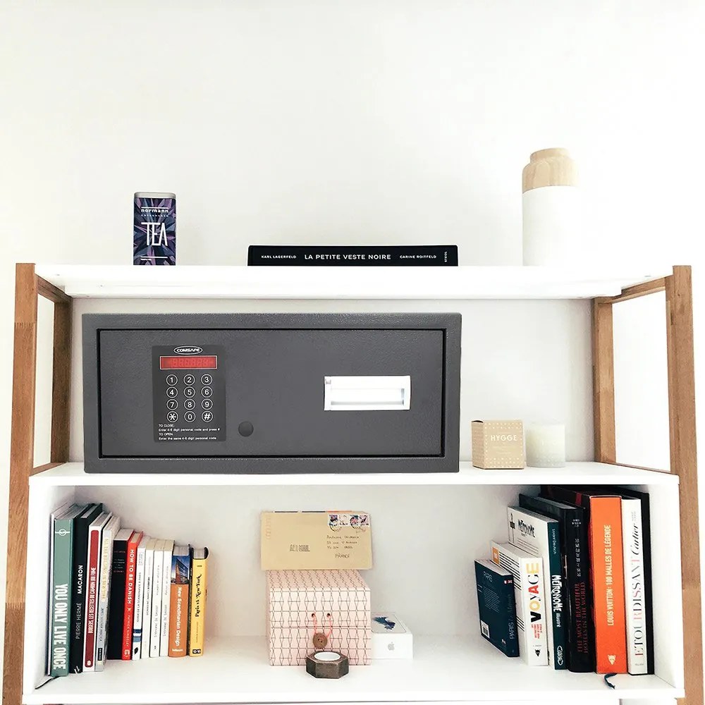 Nábytkový šuplíkový trezor, MOTION 1, elektronický zámok, 200 x 470 x 370 mm