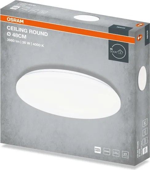 Osram - LED stropné svietidlo CEILING ROUND LED/36W/230V 4000K Ø 48 cm biela