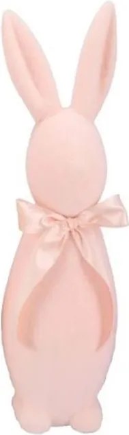 Světle zelený veliký zajíc s mašlí Bunny Easter Flock XL - 20*20*70 cm