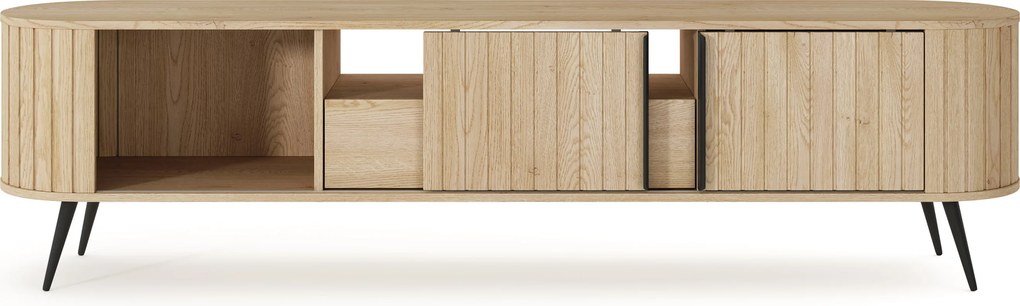 TV stolík Luvio 196 cm so zásuvkou - dub cremona