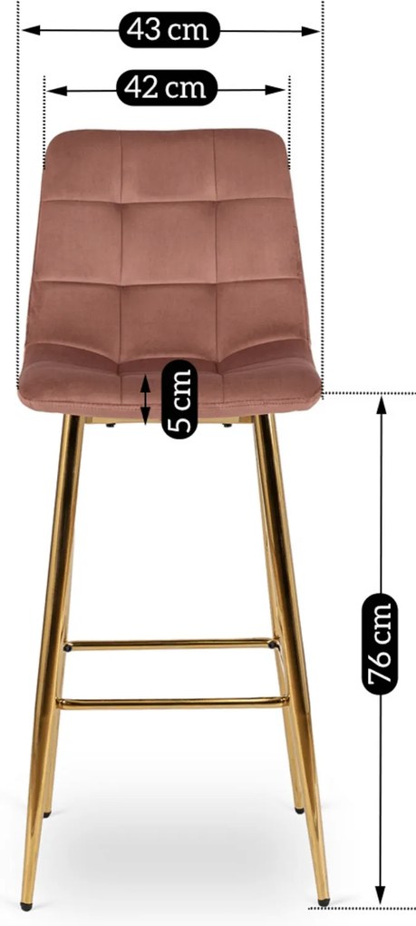 PROXIMA.store - Jedálenská barová stolička ARIEL FARBA: čierna