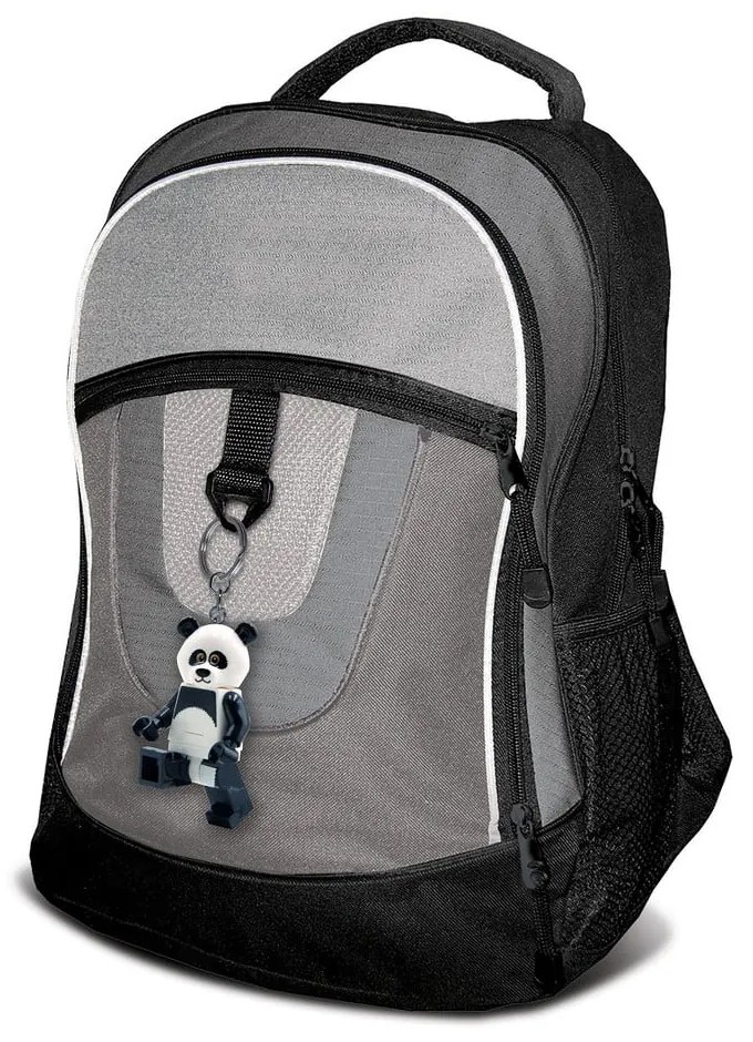 Čierno-biela kľúčenka so svietidlom Iconic Panda – LEGO®