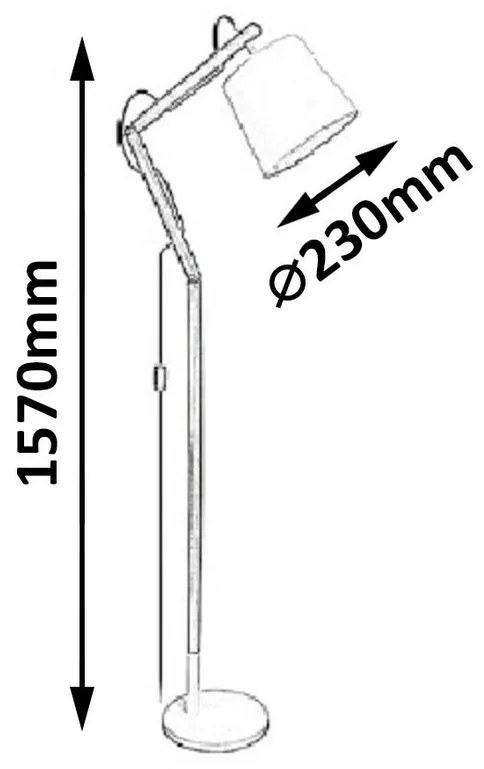 Rabalux 4192 stojacia lampa Thomas