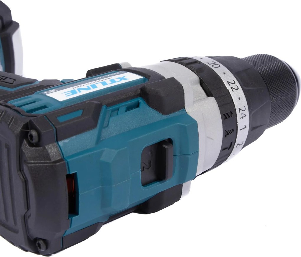 XTline XT-Power XT102861 Akumulátorová vŕtačka s príklepom BRUSHLESS 18 V, 2x 2,0 Ah