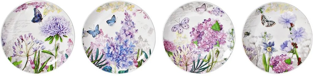 Dezertné taniere Kvety, 4 ks