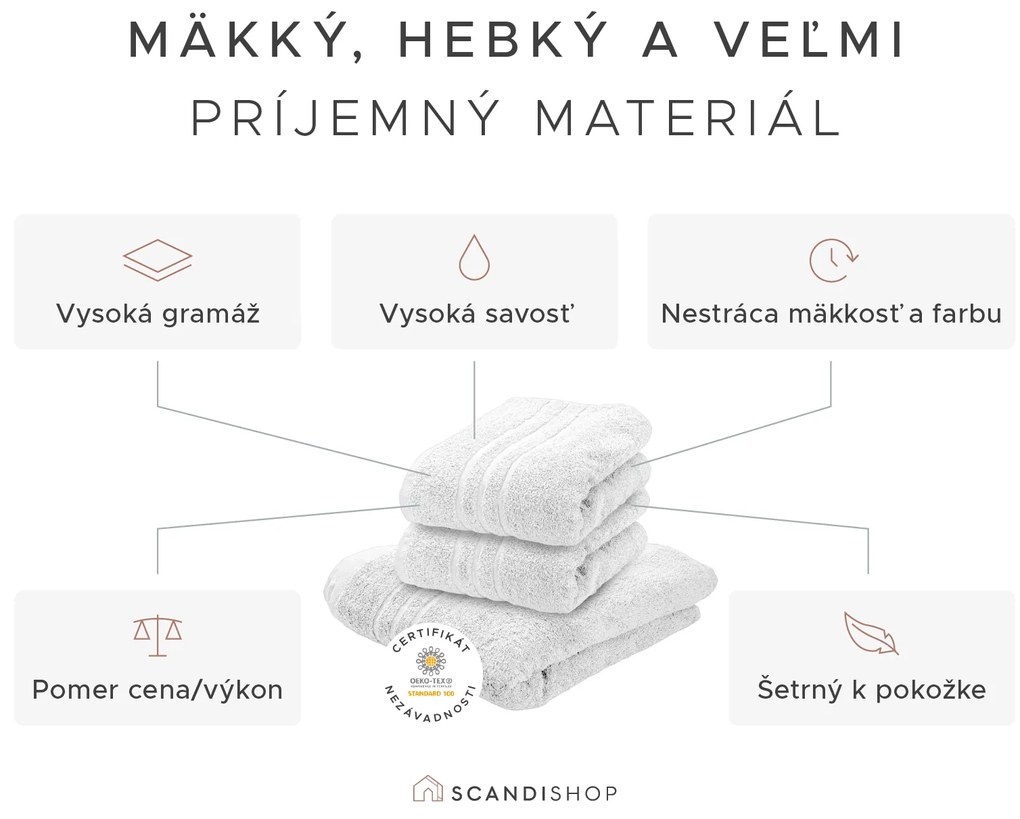 Uterák Classic 50 x 100 cm purpurový, 100% bavlna