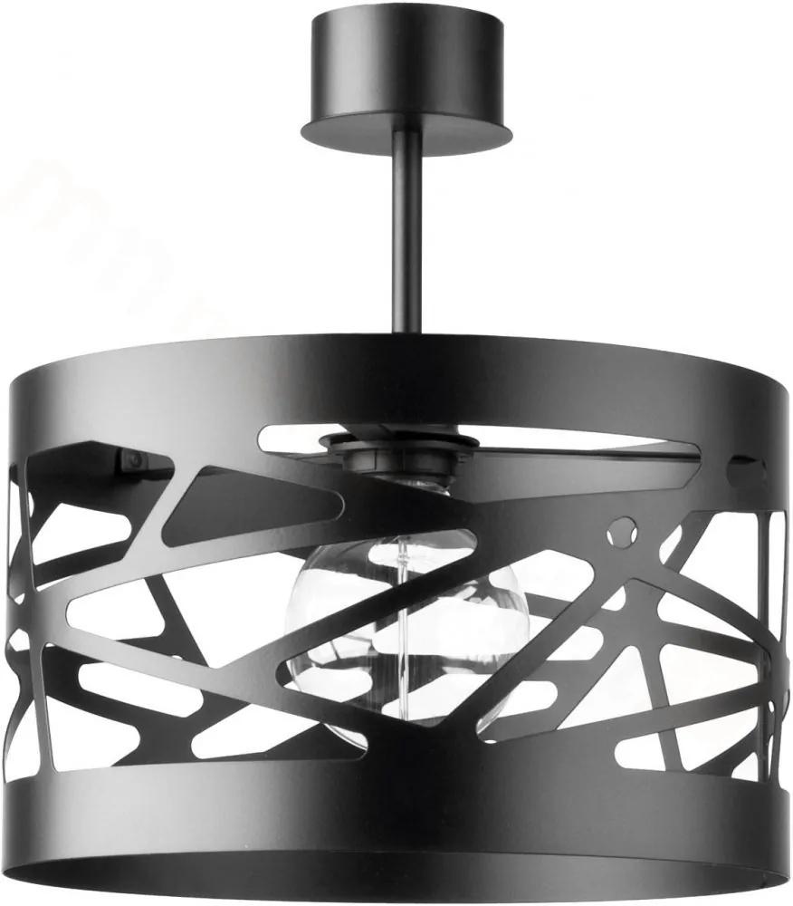 SIGMA Stropné moderné osvetlenie MODUL FREZ, 1xE27, 60W, 30cm, okrúhle, čierne
