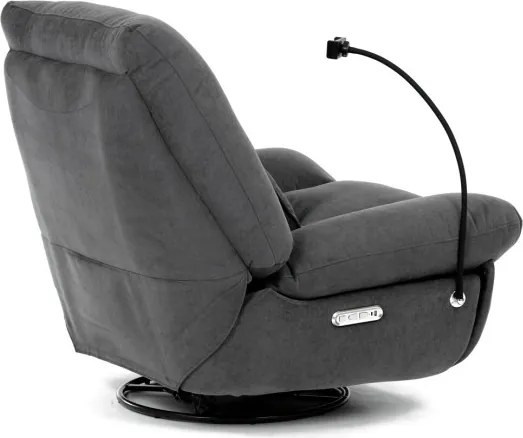Polohovacie kreslo sivé, elektrické TV-7089 GREY2