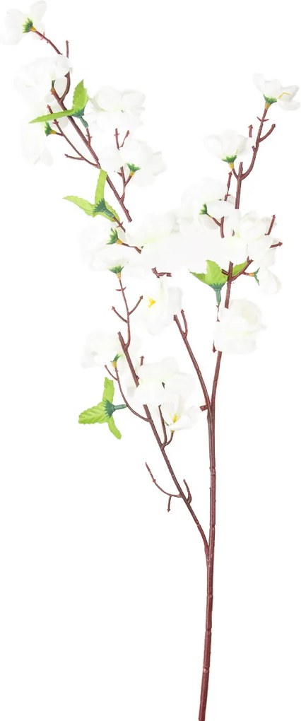 Umelá vetvička Broskyňa biela, 65 cm