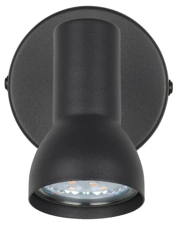 Čierne bodové svietidlo ø 8 cm Cantar – Reality