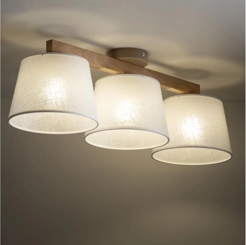 Brilagi - Prisadený luster LATTE SABIA 3xE27/15W/230V borovica/biela