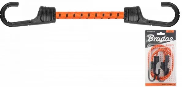 Bradas Sťahovacia guma s kovovo-plastovými hákmi, 60cm, 2ks