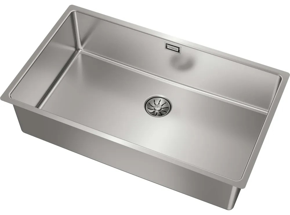 TEKA Be Linea RS15 71.40 nerezový drez, spodná montáž, 750 x 440 mm, oceľ nerezová leštená s povrchom PureClean, 115000066