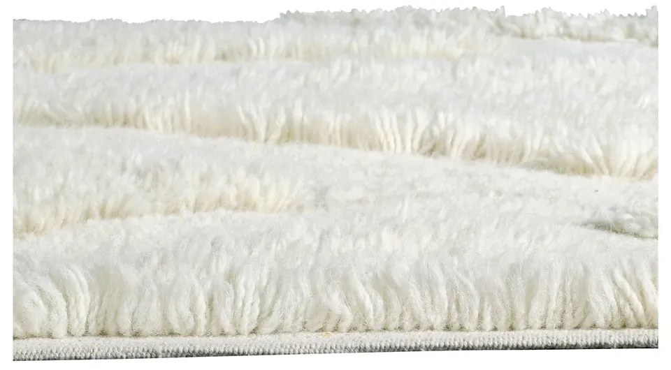 Biely prateľný ručne tkaný vlnený koberec 170x240 cm Enkang Ivory – Lorena Canals