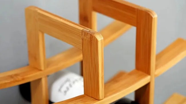 Stojan na víno 371572 bambusový