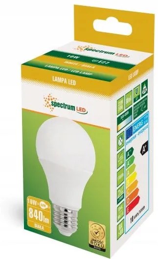 Toolight - LED Neutrálna biela žiarovka E-27 230V 10W 840lm 13898, OSW-01007