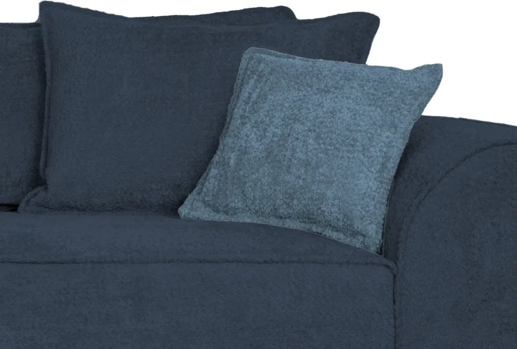 Pohovka John, modrá látka so štruktúrou