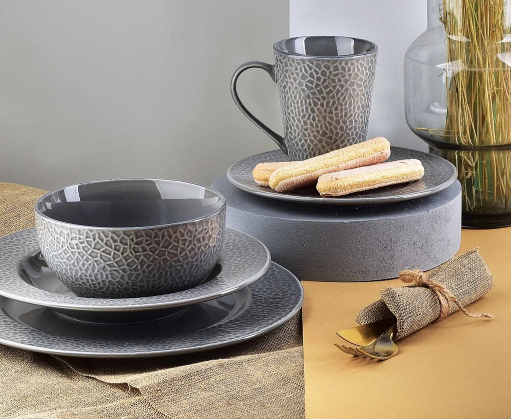 Porcelánový hrnček HUDSON 310 ml sivý