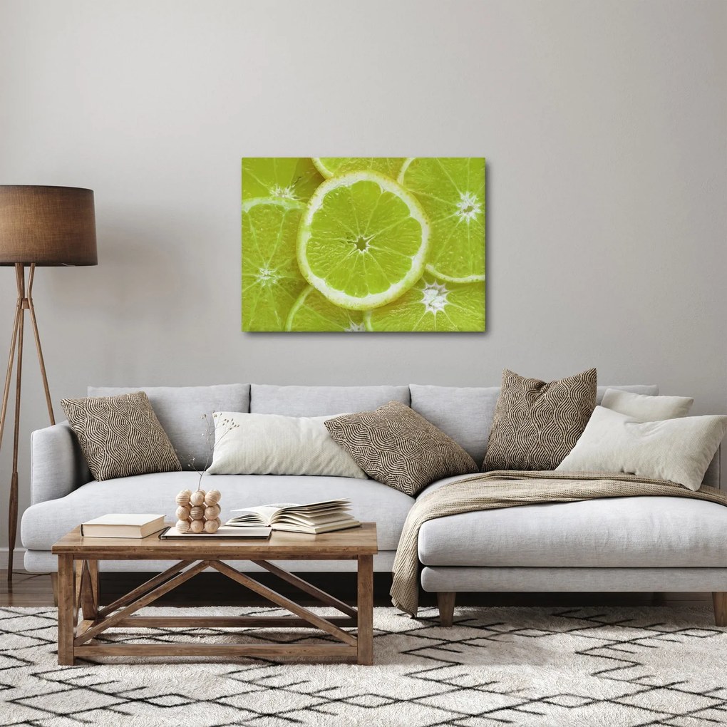 Obraz - citróny na reze (70x50 cm)