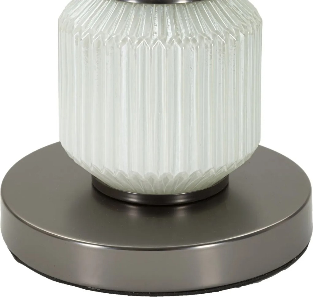 Stolná lampa Jasná Trojka 57 cm šedo-biela