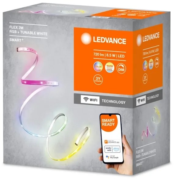 Ledvance - LED RGB+TW Stmievateľný pásik SMART+ FLEX 2m LED/8,5W/230V Wi-Fi