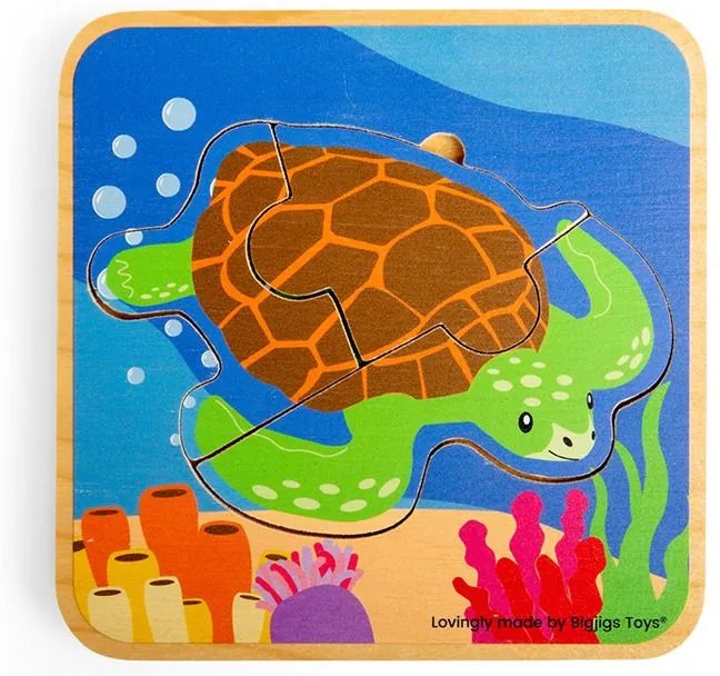 Bigjigs Toys Puzzle Životný cyklus korytnačky