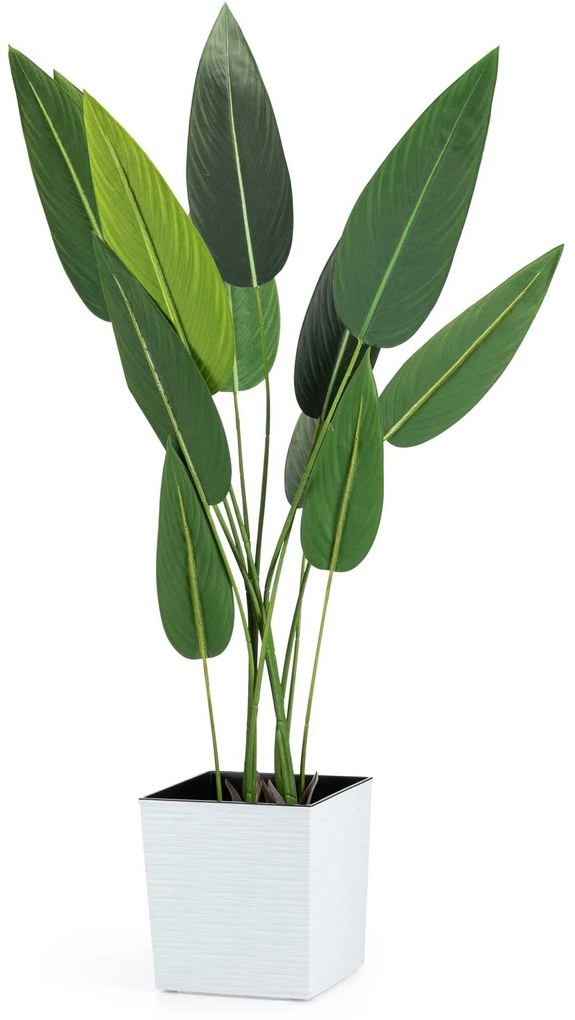 PLASTOVÝ KVETINÁČ FLORE RIFLO 25X25 CM BIELA