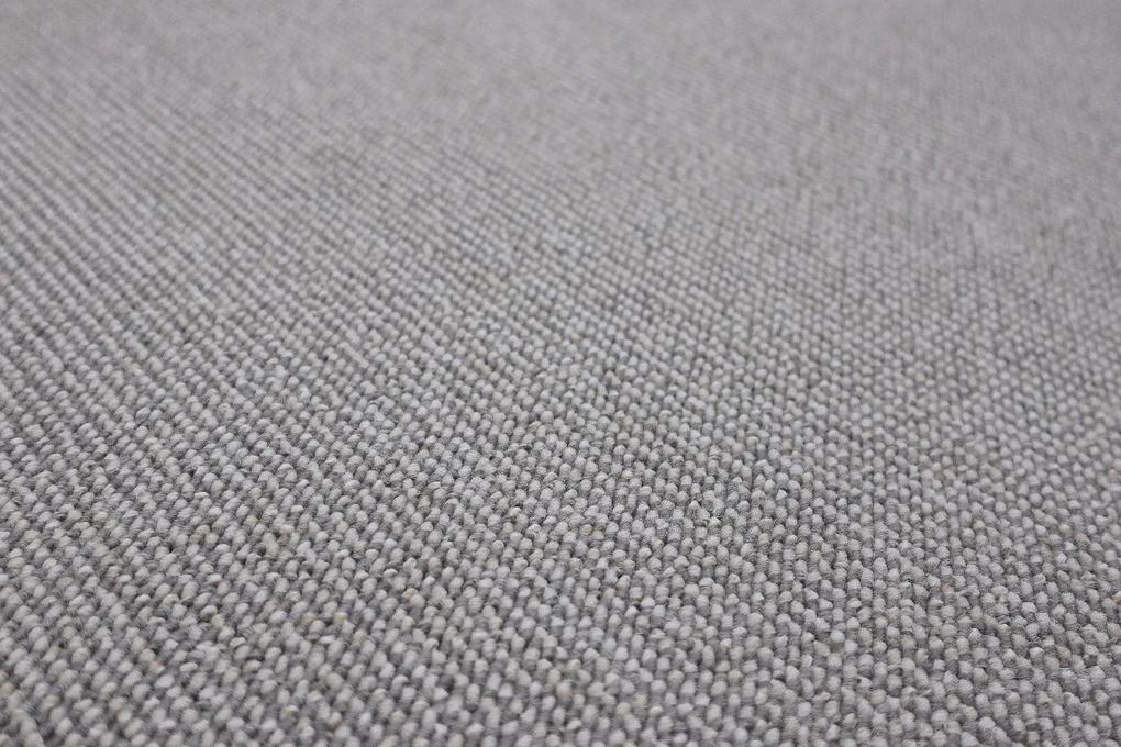 Vopi koberce Kusový koberec Porto sivý kruh - 400x400 (priemer) kruh cm