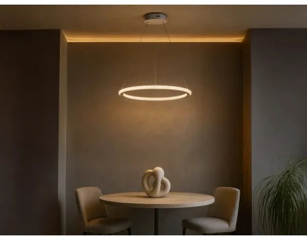 LED stmievateľný luster na lane LED/90W/230V 3000-6500K priemer 60 cm + diaľkové ovládanie