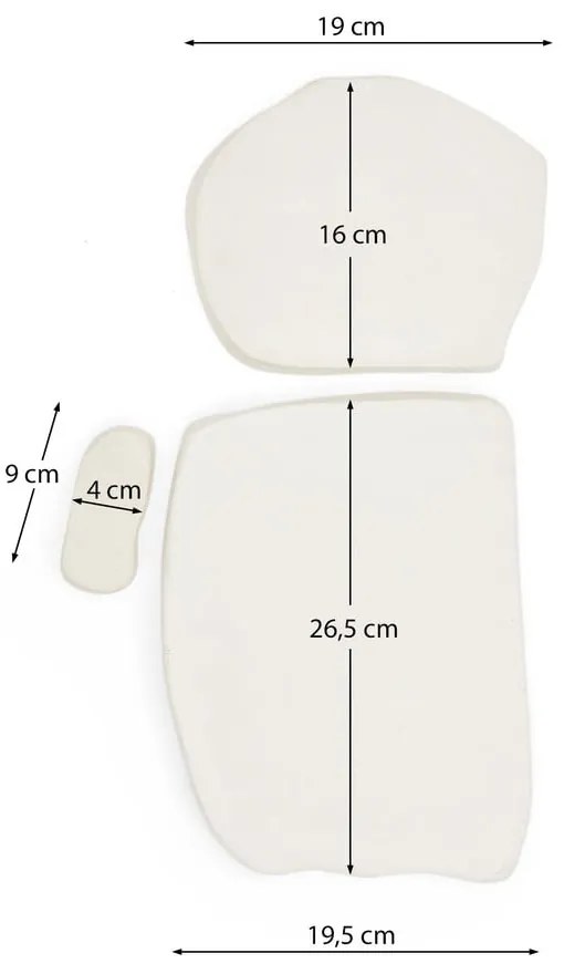 Nástenné dekorácie v súprave 3 ks 23x43 cm Siluna – Kave Home