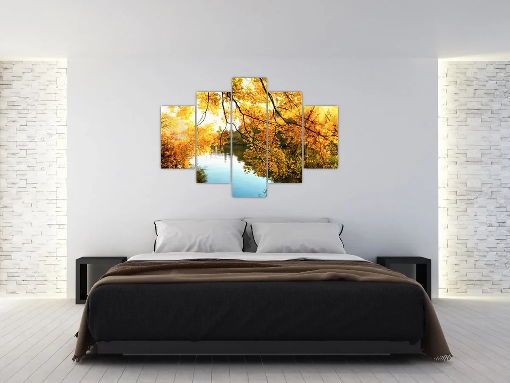 Obraz - Jesenný strom (150x105 cm)