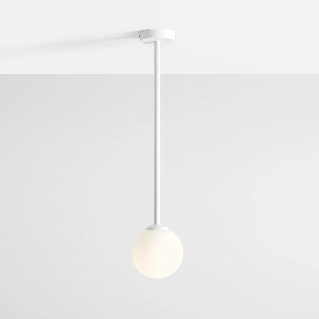 PINNE WHITE | Jednoduchá stropná lampa v bielom prevedení Veľkosť: M