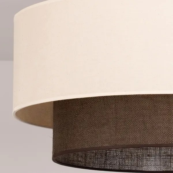 Brilagi - LED prisadený luster BOHO STYLE 3×E27/15W/230V Ø 60 cm krémový/hnedý