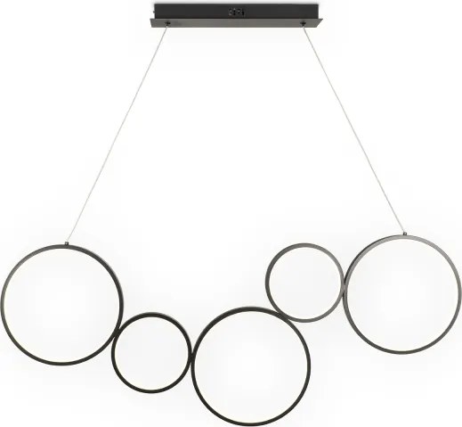 Brilagi - LED závesný luster ECHO na lankách LED/60W/230V 4000K 100 cm čierny