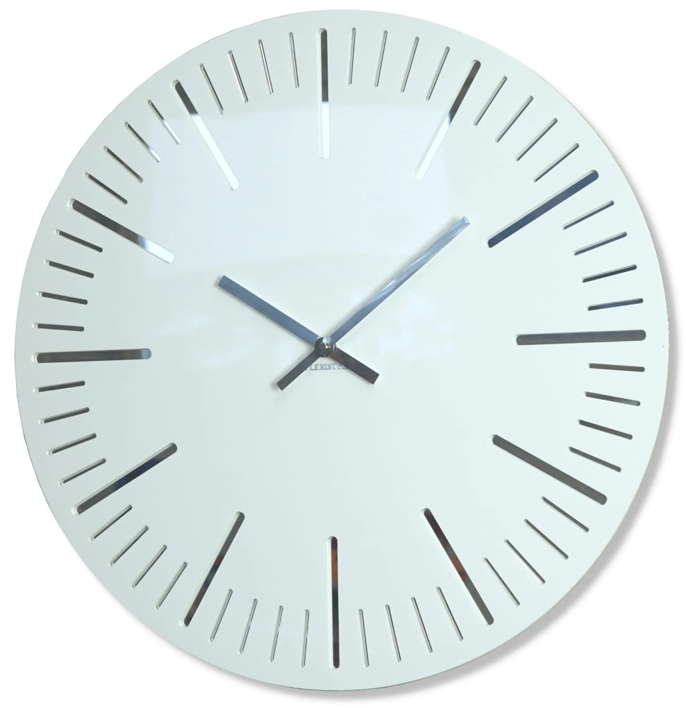 Dizajnové nástenné hodiny Trim Flex z112-2-0-x, 50 cm, biele