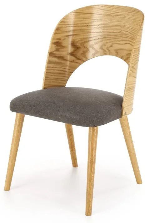 Jídelní židle CADIZ dub/šedá