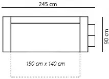 Pohovka Hamida (čierna + biela) (s taburetkou) . Vlastná spoľahlivá doprava až k Vám domov. 1067058